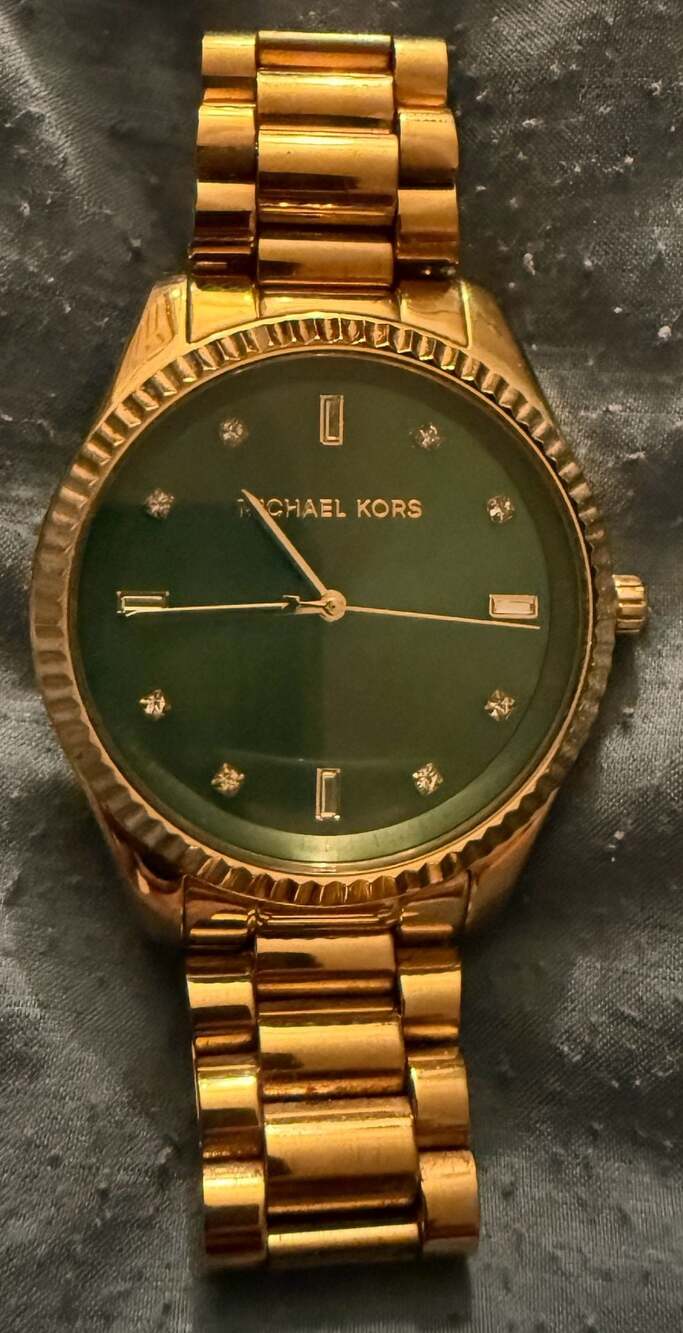 Michael Kors Blake MK-3226 Gold-Tone Green Dial Women's Watch